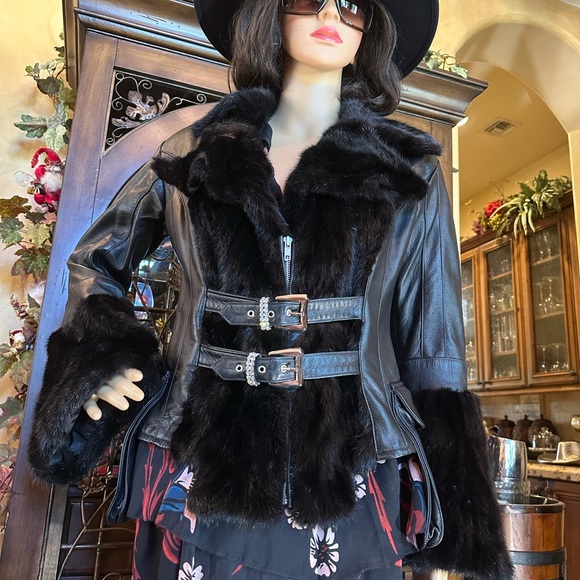 Amazing Michaela Mink and Lamb Leather Jacket - Picture 6 of 12